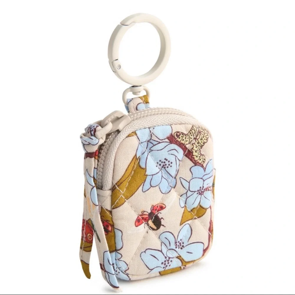 Vera Bradley Women’s Outlet Cotton Essential Bag Charm for AirPods Abuzz